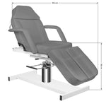 Scaun cosmetic hidraulic A 210C gri pentru pedichiură