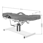 Scaun cosmetic hidraulic A 210C gri pentru pedichiură