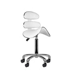 Scaun cosmetic cu rolă rapidă AM-880 alb