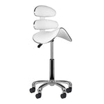 Scaun cosmetic cu rolă rapidă AM-880 alb
