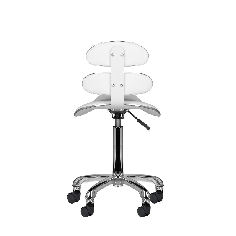 Scaun cosmetic cu rolă rapidă AM-880 alb