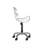 Scaun cosmetic cu rolă rapidă AM-880 alb