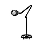 Lampă cu lupă Elegante 6025 60 led smd 5d neagră cu trepied