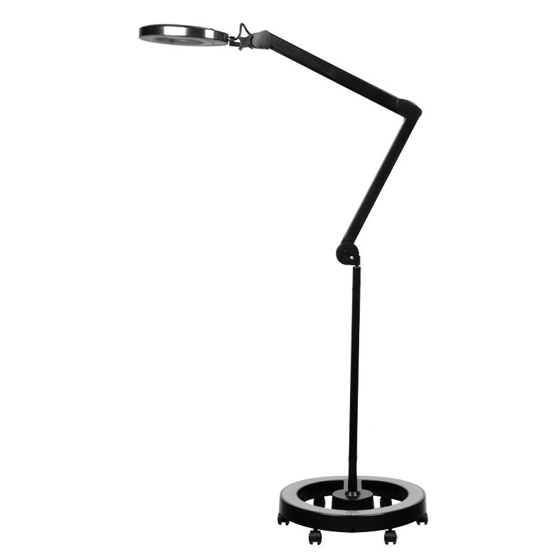 Lampă cu lupă Elegante 6025 60 led smd 5d neagră cu trepied