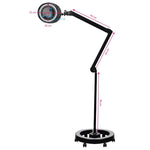 Lampă cu lupă Elegante 6025 60 led smd 5d neagră cu trepied