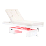 Canapea cosmetică spa Azzurro 815B, albă, încălzită