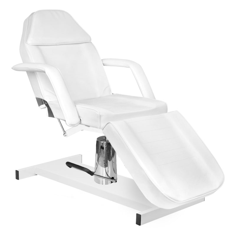 Scaun cosmetic hidraulic alb Basic 210