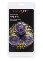 Set de inele pentru penis Calexotics cu 3 inele, violet