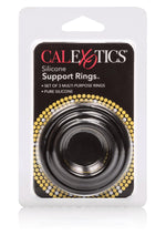 Inel pentru penis din silicon Calexotics, negru