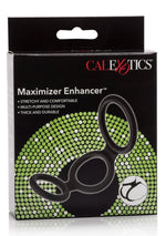 Inel pentru penis din silicon Calexotics, negru, 4 cm