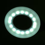 Lampă de birou cu LED-uri inelare, tip șarpe, albă