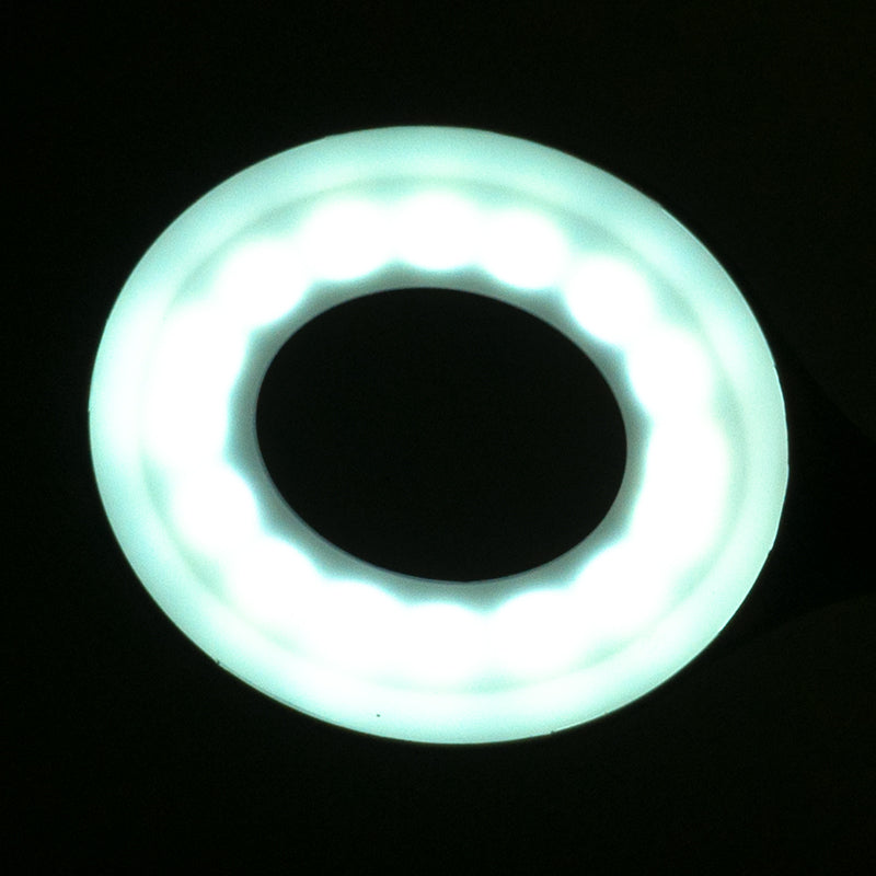 Lampă de birou cu LED-uri inelare, tip șarpe, albă