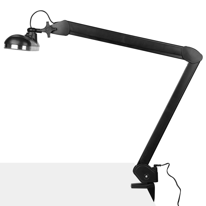 Lampă de atelier LED Elegante 801-l cu intensitate luminoasă reglabilă, neagră