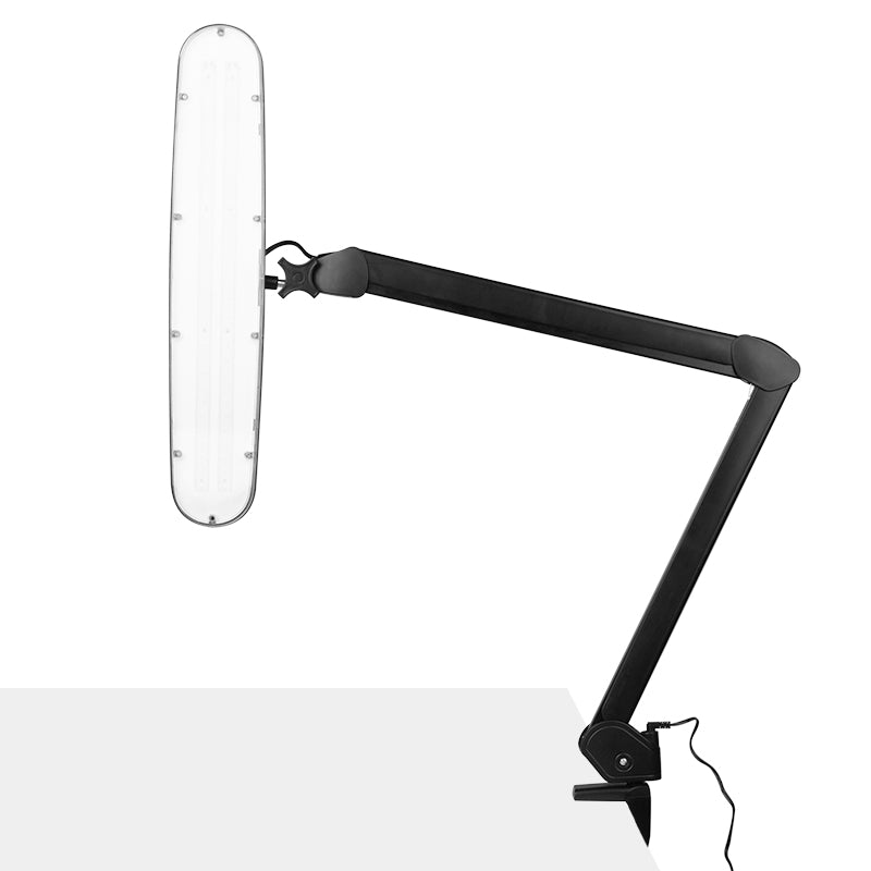 Lampă de atelier LED Elegante 801-l cu intensitate luminoasă reglabilă, neagră