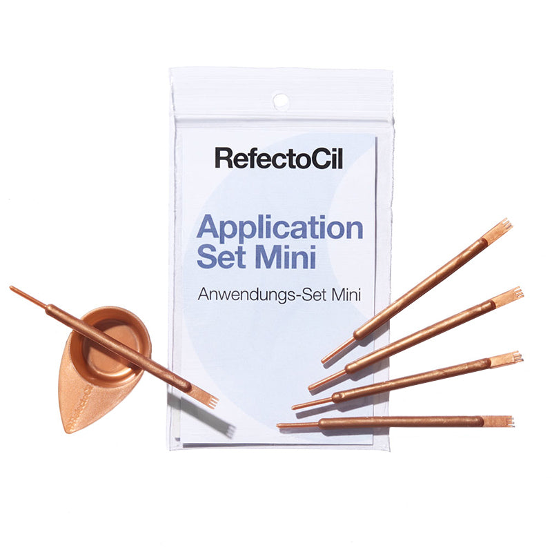 Set de aplicare Refectocil mini auriu roz