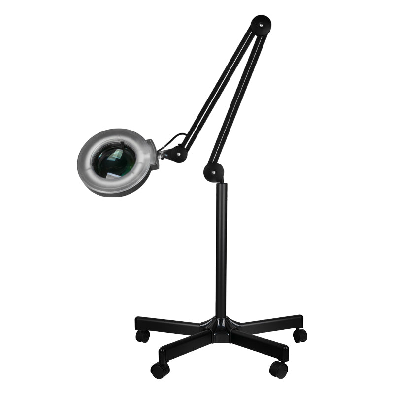 Lampă cu lupă LED S5 + trepied LED, intensitate luminoasă reglabilă, neagră