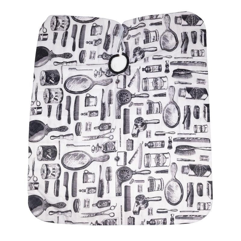 Pelerina de coafor J-05 albă