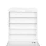 Masă cosmetică 310 cu extractor casetat, albă, stânga