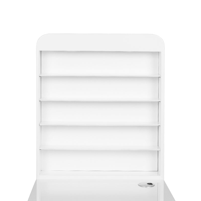 Masă cosmetică 310 cu extractor casetat, albă, stânga