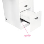 Masă cosmetică 310 cu extractor casetat, albă, stânga