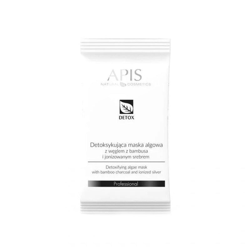 Mască detoxifiantă cu alge Apis Detox, cărbune de bambus și argint ionizat, 20 g