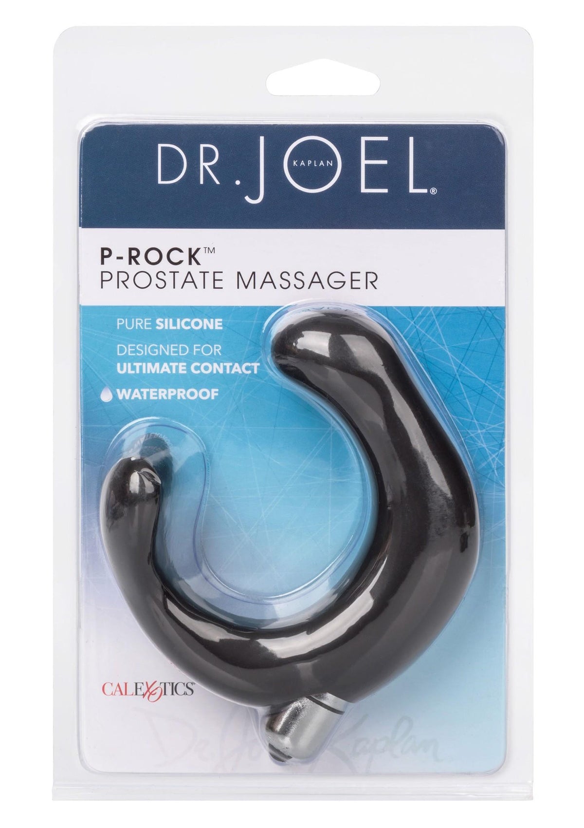 P Rock Calexotics Masaj Prostată Silicon Negru 12cm Impermeabil