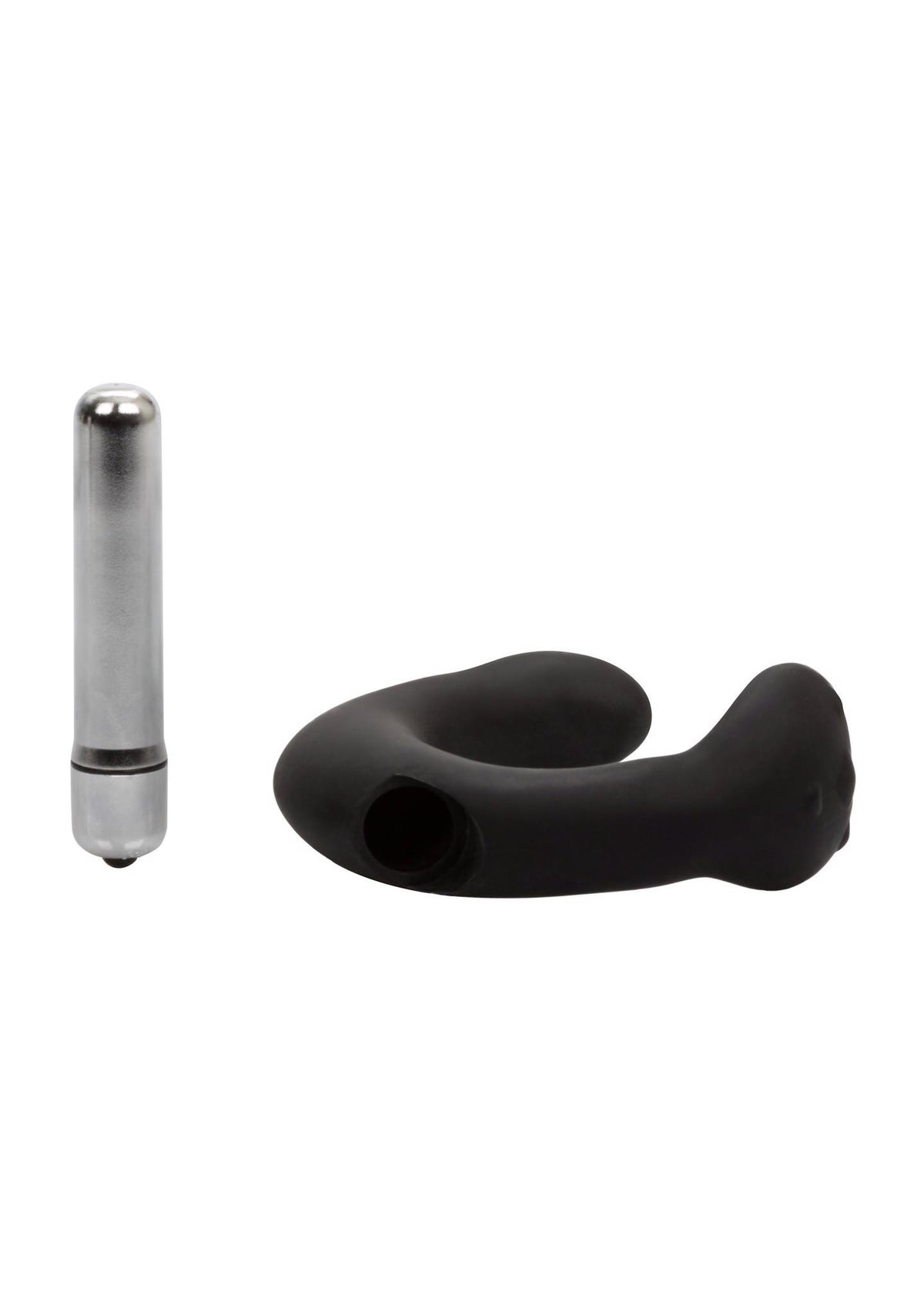 P Rock Calexotics Masaj Prostată Silicon Negru 12cm Impermeabil