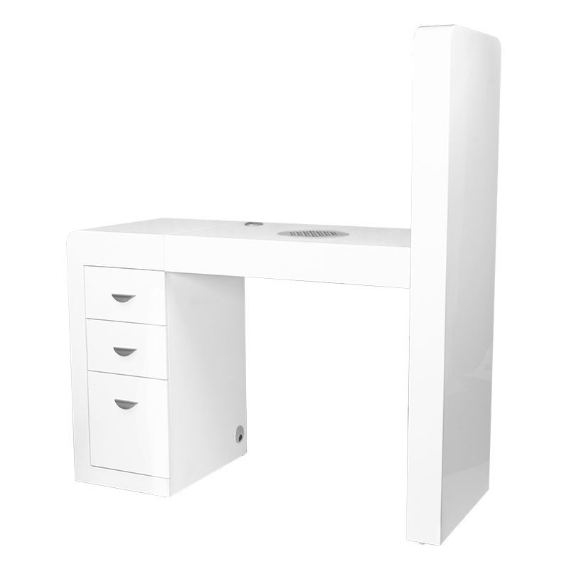 Masă cosmetică 310 cu extractor casetat, albă, dreapta