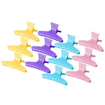 Agrafe de păr pentru coafură, model crabi E-47, 12 buc., 8,2 cm, culori mixte