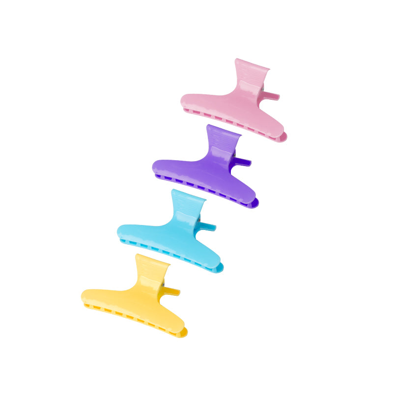 Agrafe de păr pentru coafură, model crabi E-47, 12 buc., 8,2 cm, culori mixte