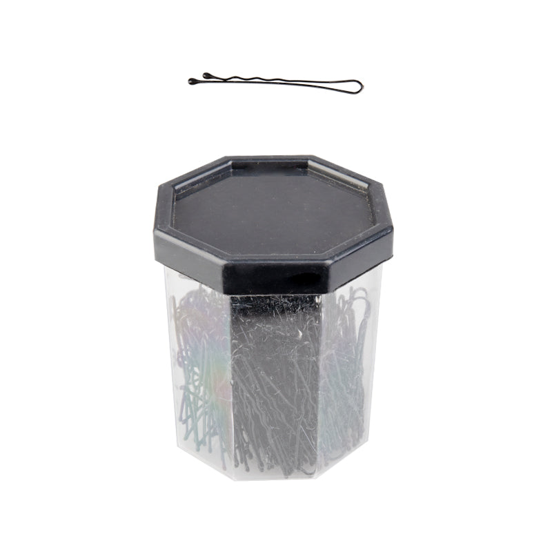 Agrafe de păr pentru coafură E-62 150 buc. 4,9 cm negre