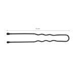 Cocuri de păr pentru coafură E-65 300 buc. 5 cm negru