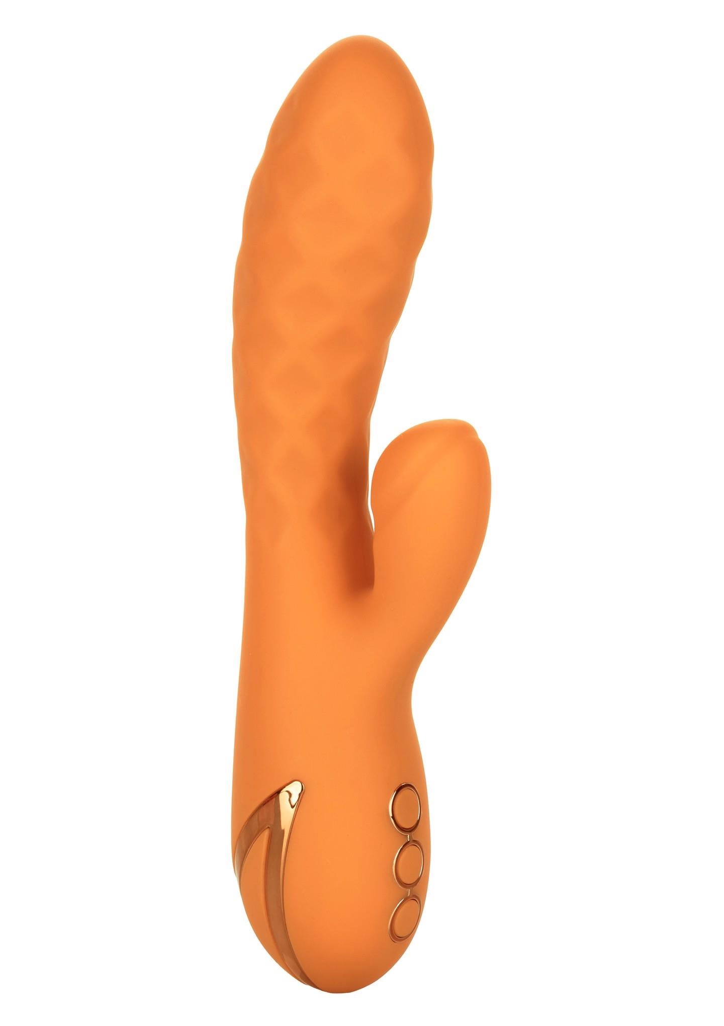 Vibrator Calexotics Newport Beach Babe Bunny Portocaliu USB 21,5 cm