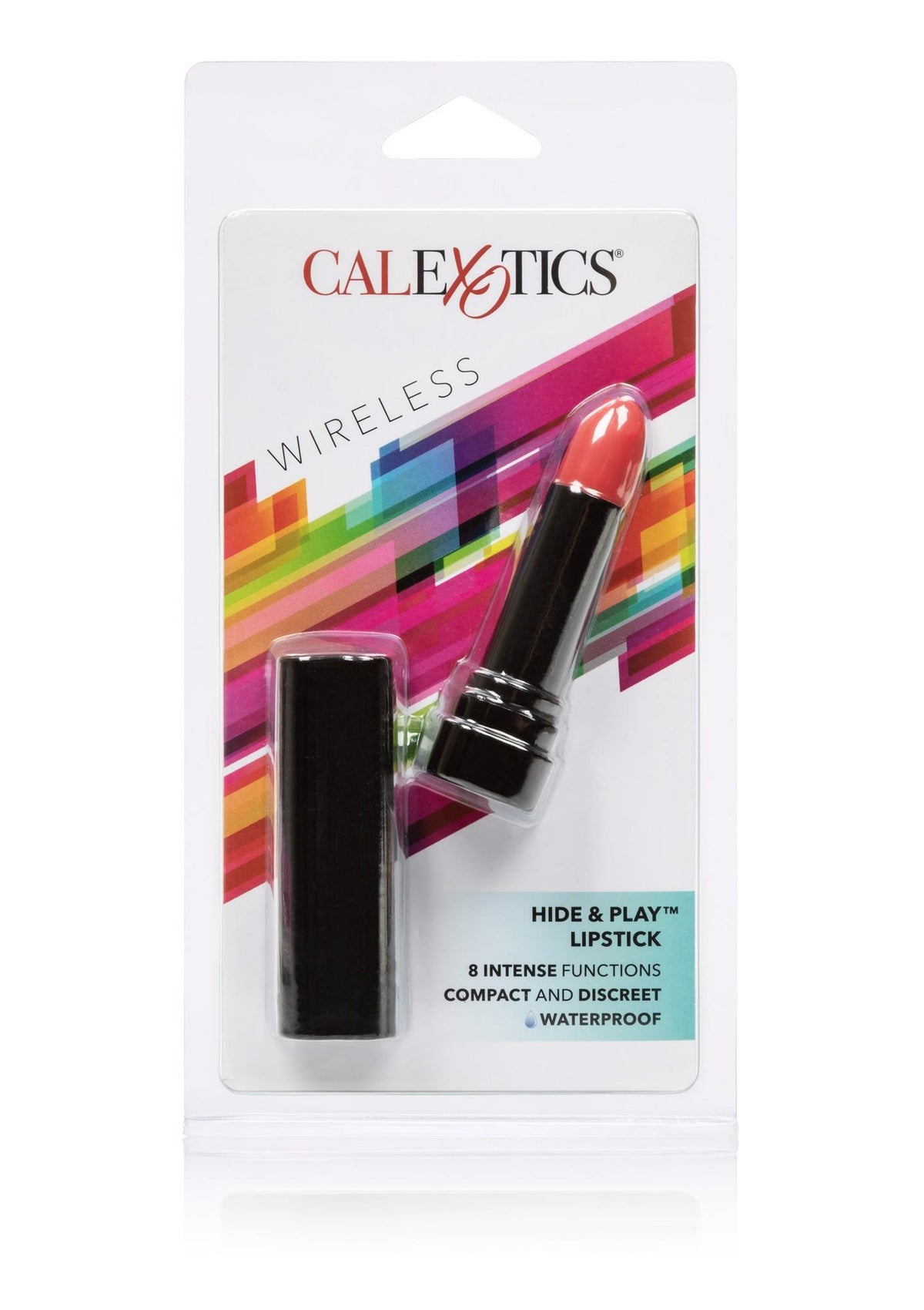 Mini vibrator Calexotics Hide & Play roșu 8 cm