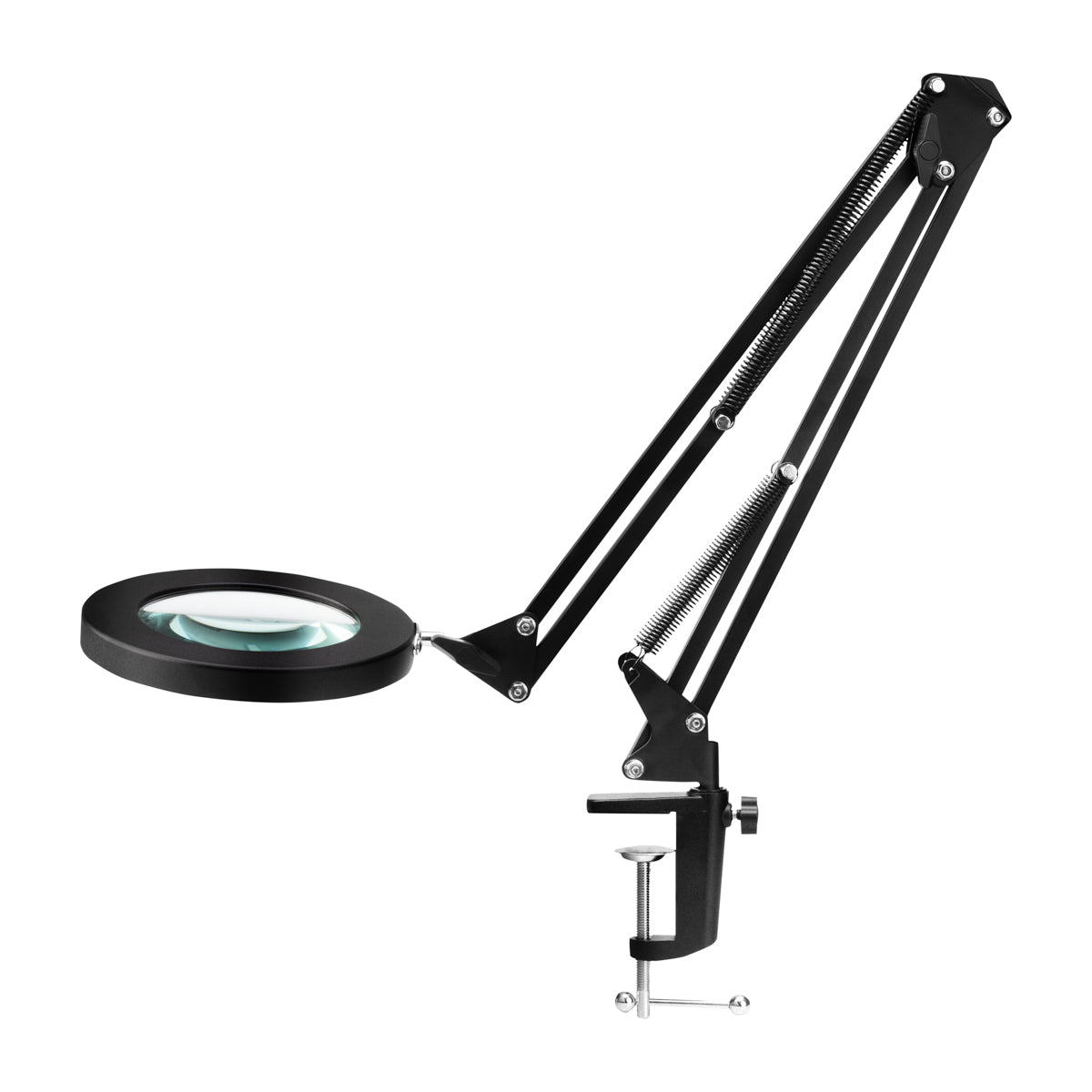 Lampă de masă cu lupă Glow 308 LED, neagră, cu USB