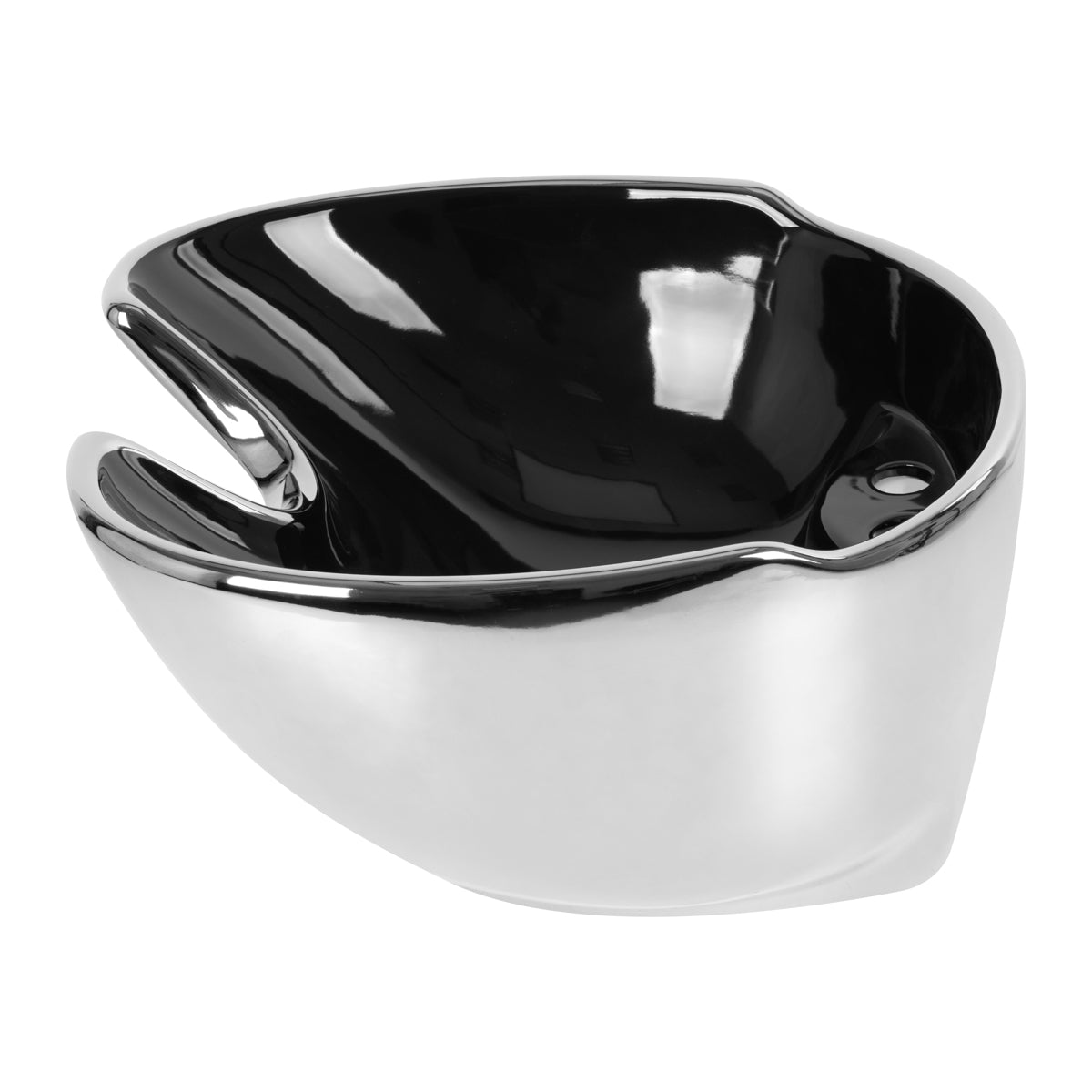 Bol ceramic pentru suport de lavoar Gabbiano, argintiu