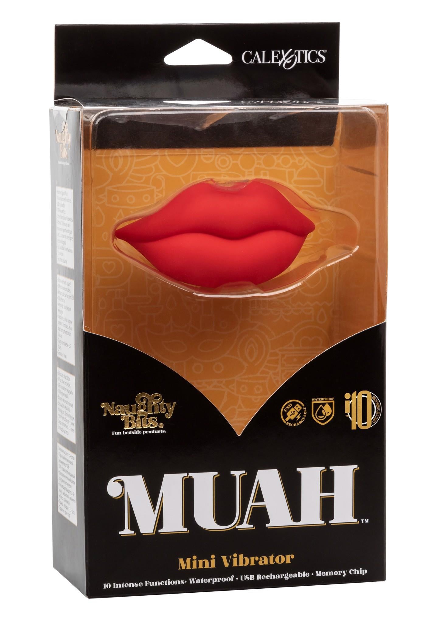 Muah Calexotics Mini Vibrator Silicon Roșu 8,3 cm
