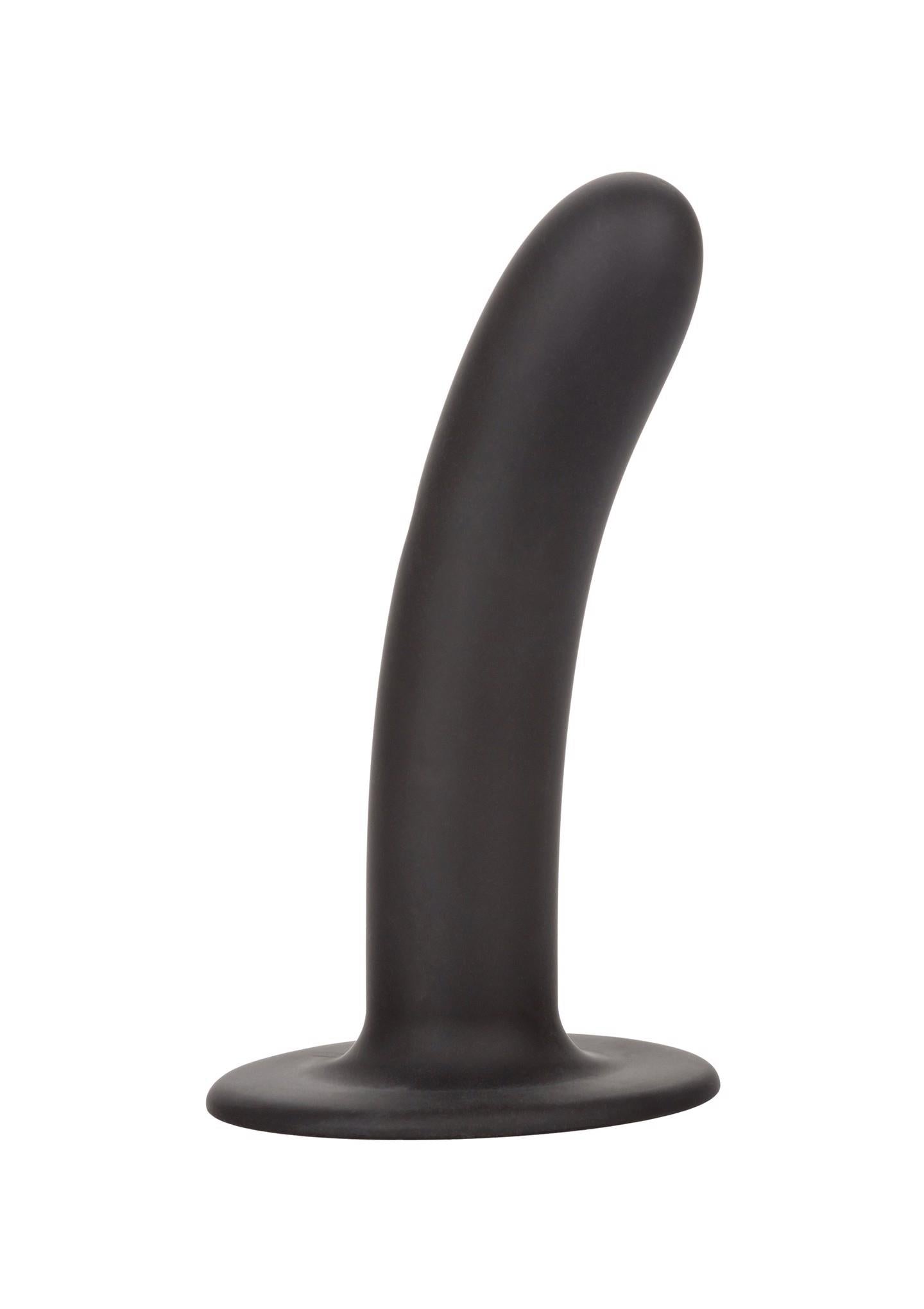 Dildo anal neted din silicon fără sfârșit, negru, 15 cm, Calexotics