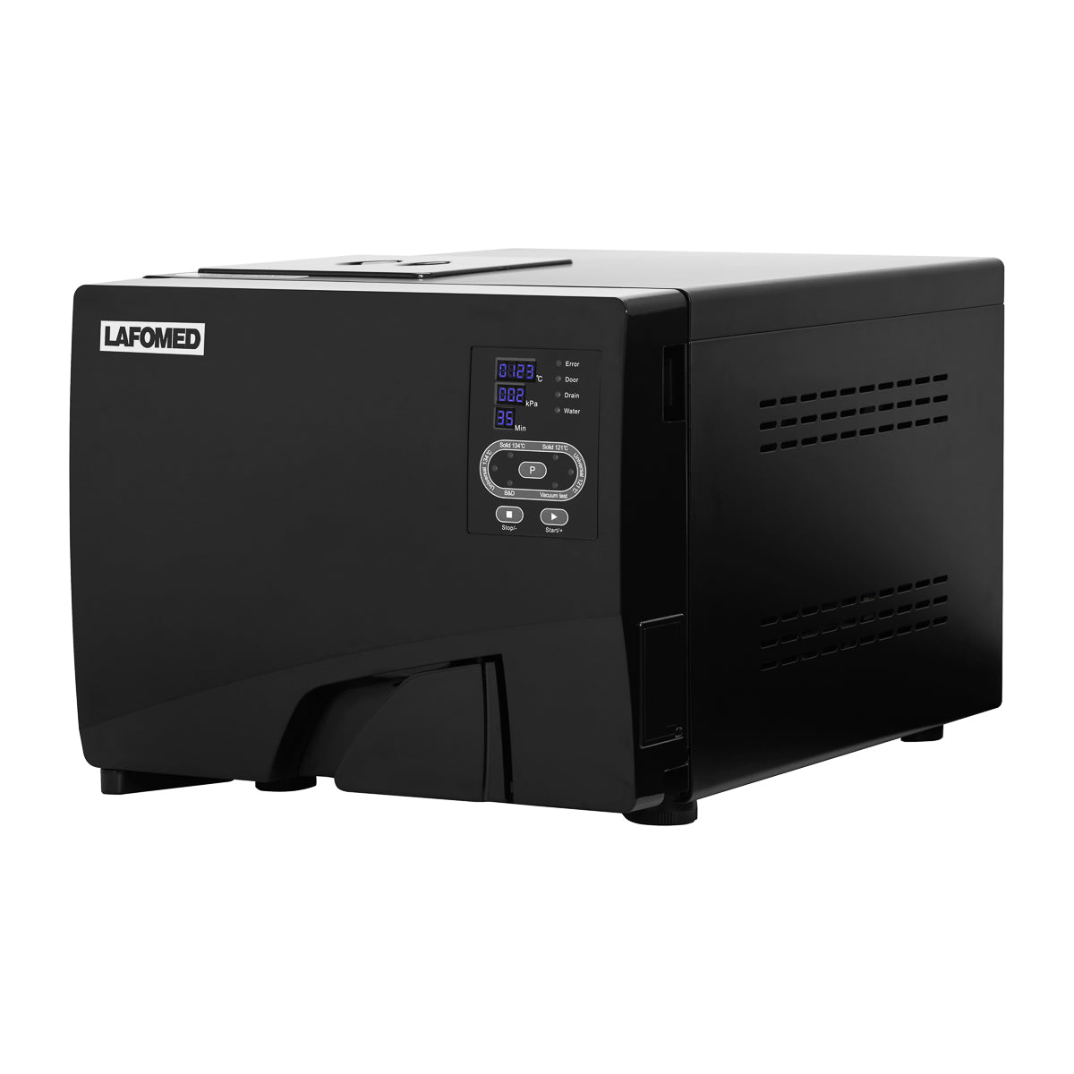Autoclavă Lafomed Standard Line LFSS12AA cu LED și imprimantă, 12 L, clasa B, medicală, neagră