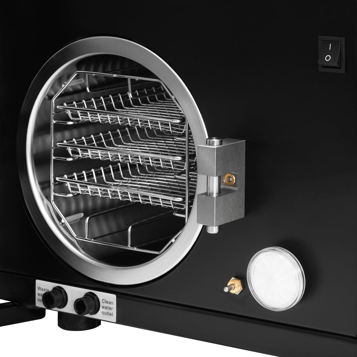 Autoclavă Lafomed Standard Line LFSS12AA cu LED și imprimantă, 12 L, clasa B, medicală, neagră