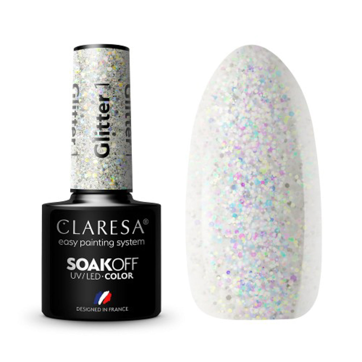 Oja hibridă CLARESA cu sclipici 1 -5g