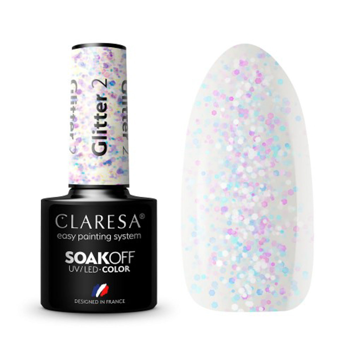 Oja hibridă CLARESA cu sclipici 2 -5g