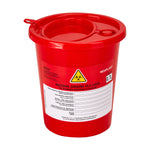 Recipient pentru deșeuri medicale 0,7 L roșu