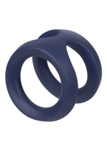Inel pentru penis Viceroy Dual Ring din silicon albastru