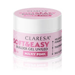 Gel de construcție Claresa Soft&Easy, roz lăptos, 90g