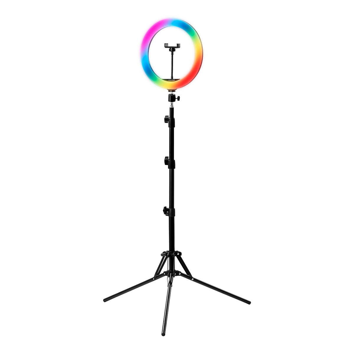 Lampă inelară GLOW 10"" RGB bsc cu stativ 10W