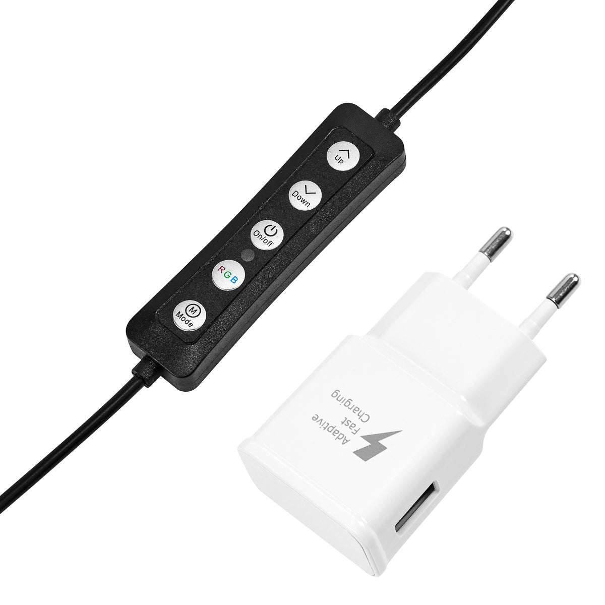 Lampă inelară GLOW 10"" RGB bsc cu stativ 10W