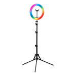Lampă inelară GLOW 13"" RGB bsc cu stativ 10W