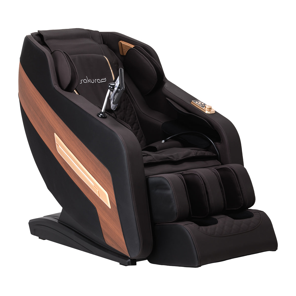 Scaun de masaj Sakura Classic 306A din lemn și piele