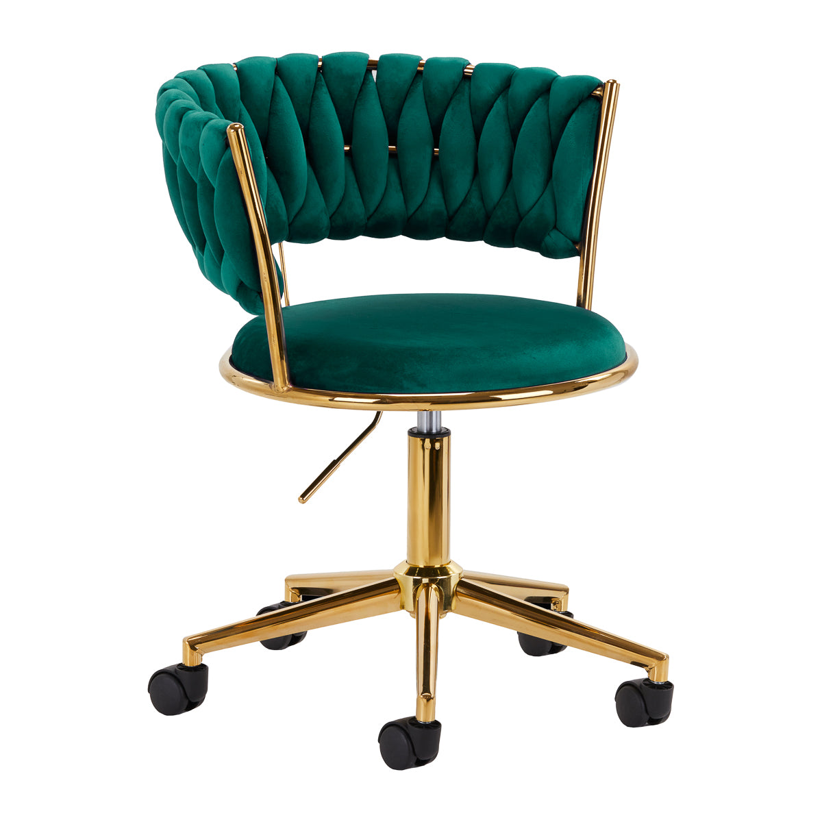 Scaun rotativ 4Rico QS-GW01G verde catifea